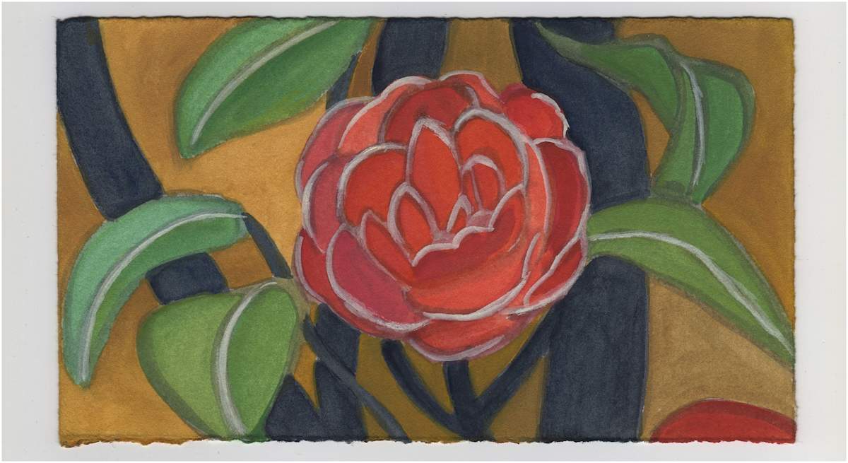 A Camellia. #1212 by Raya Bodnarchuk, Estate, Image 1.