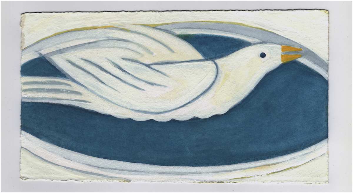 A Dove. #1214 by Raya Bodnarchuk, Estate, Image 1.