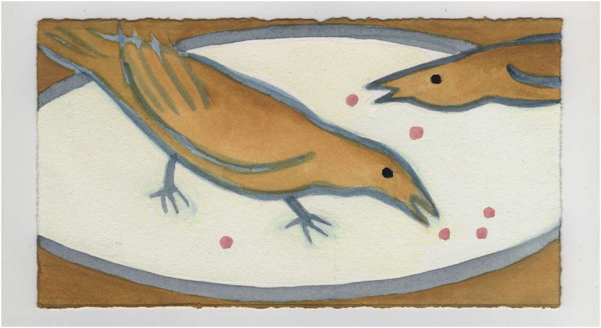 Two Birds. #1215 by Raya Bodnarchuk, Estate, Image 1.
