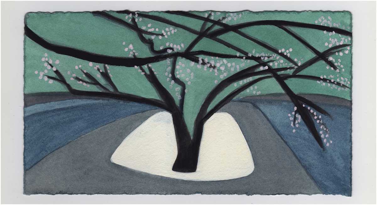 Cherry Blossoms Nearby. #1216 by Raya Bodnarchuk, Estate, Image 1.
