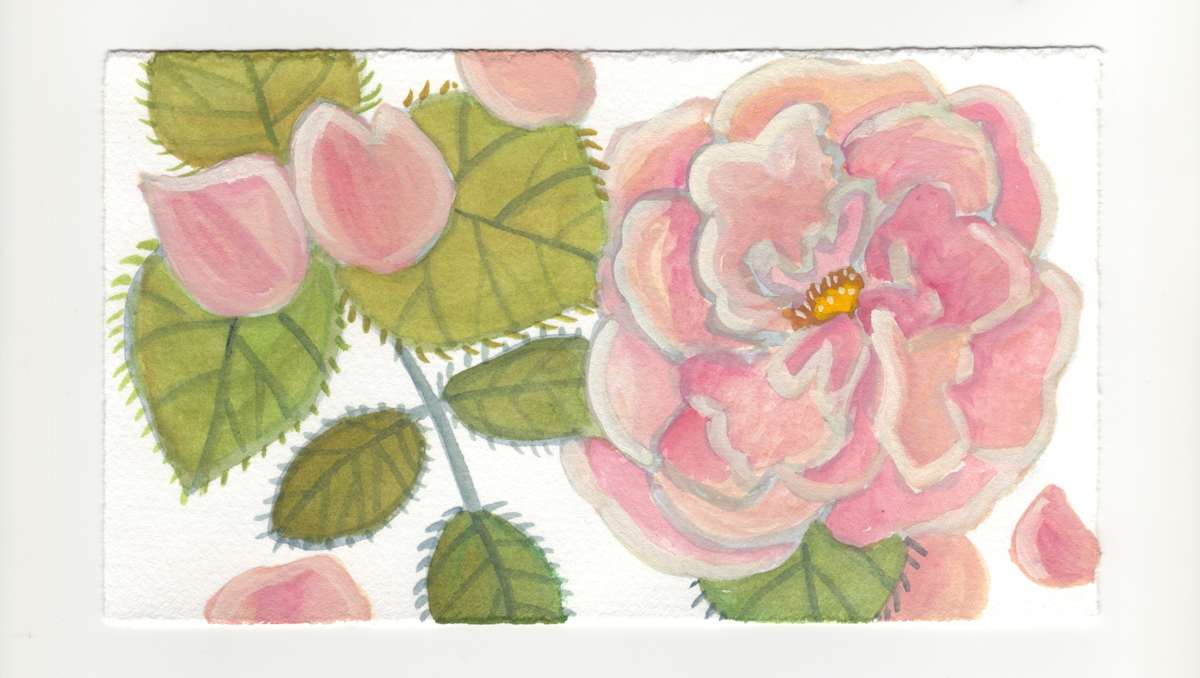 One of Kurt's Pink Roses. #1270 by Raya Bodnarchuk, Estate, Image 1.