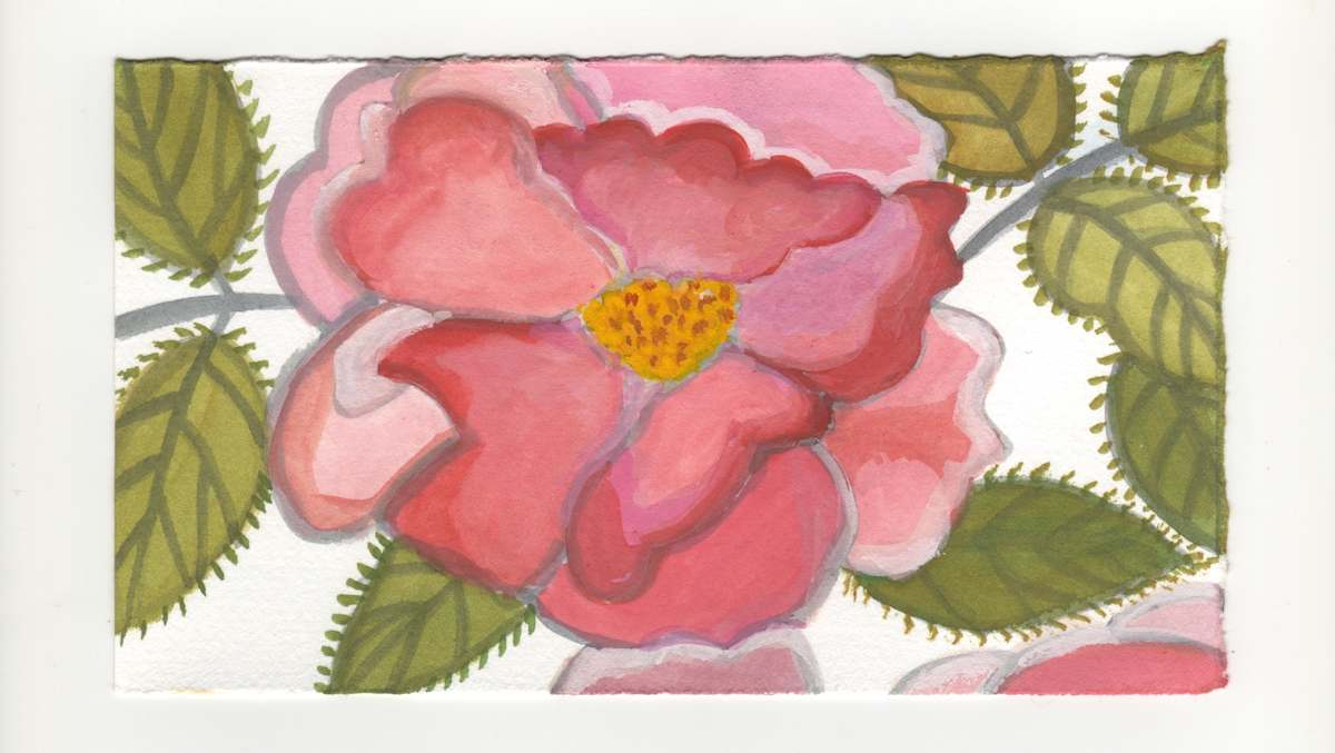 A Big Rose Down the Street. #1271 by Raya Bodnarchuk, Estate, Image 1.