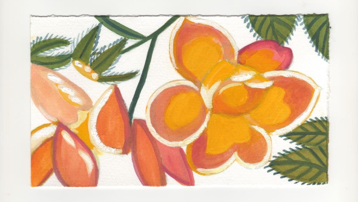 The Orange Rose. #1276 by Raya Bodnarchuk, Estate, Image 1.