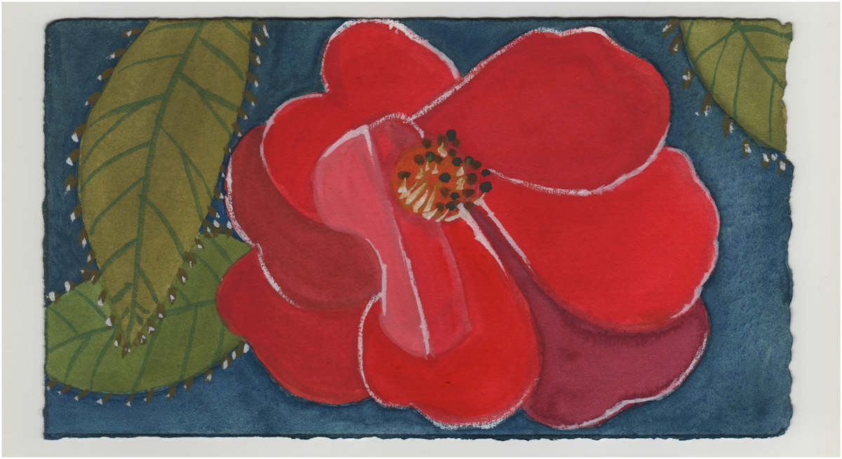 A Red Rose. #1312 by Raya Bodnarchuk, Estate, Image 1.