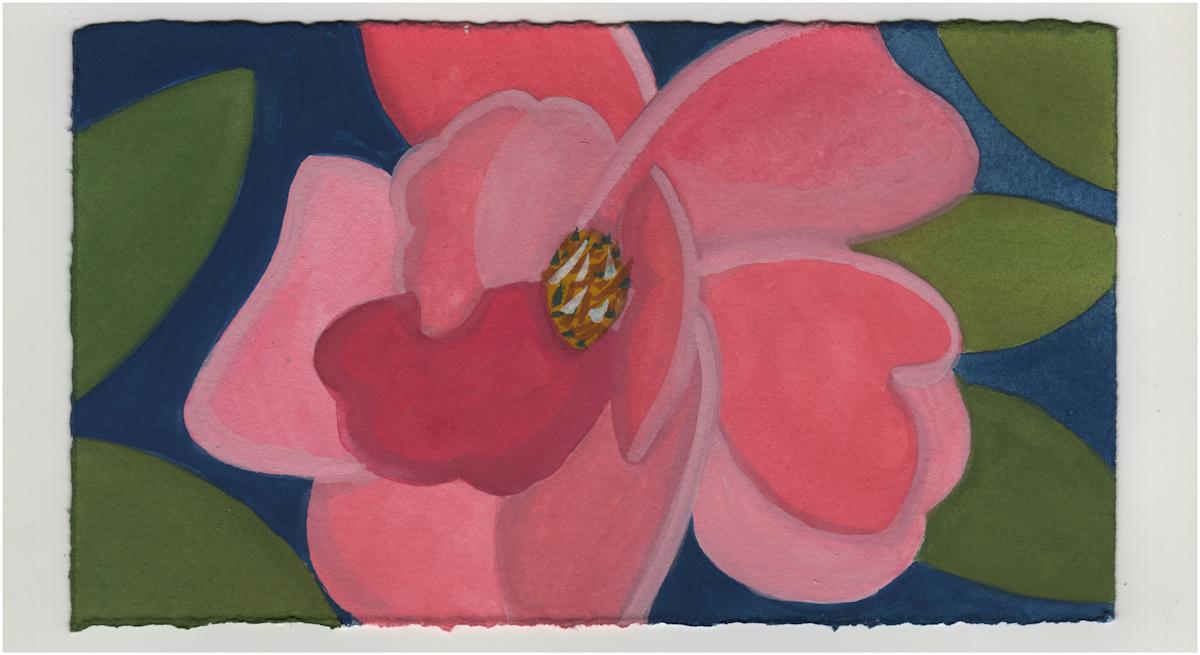A Pink Rose. #1313 by Raya Bodnarchuk, Estate, Image 1.
