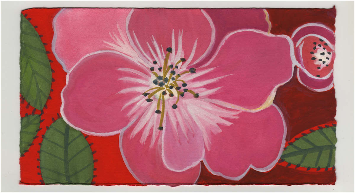 Two Roses. #1315 by Raya Bodnarchuk, Estate, Image 1.