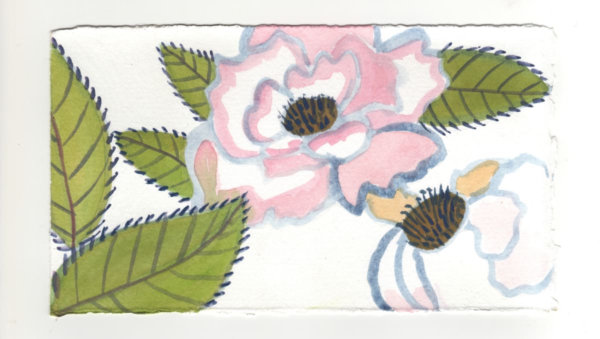 Two Older Roses. #1330 by Raya Bodnarchuk, Estate 