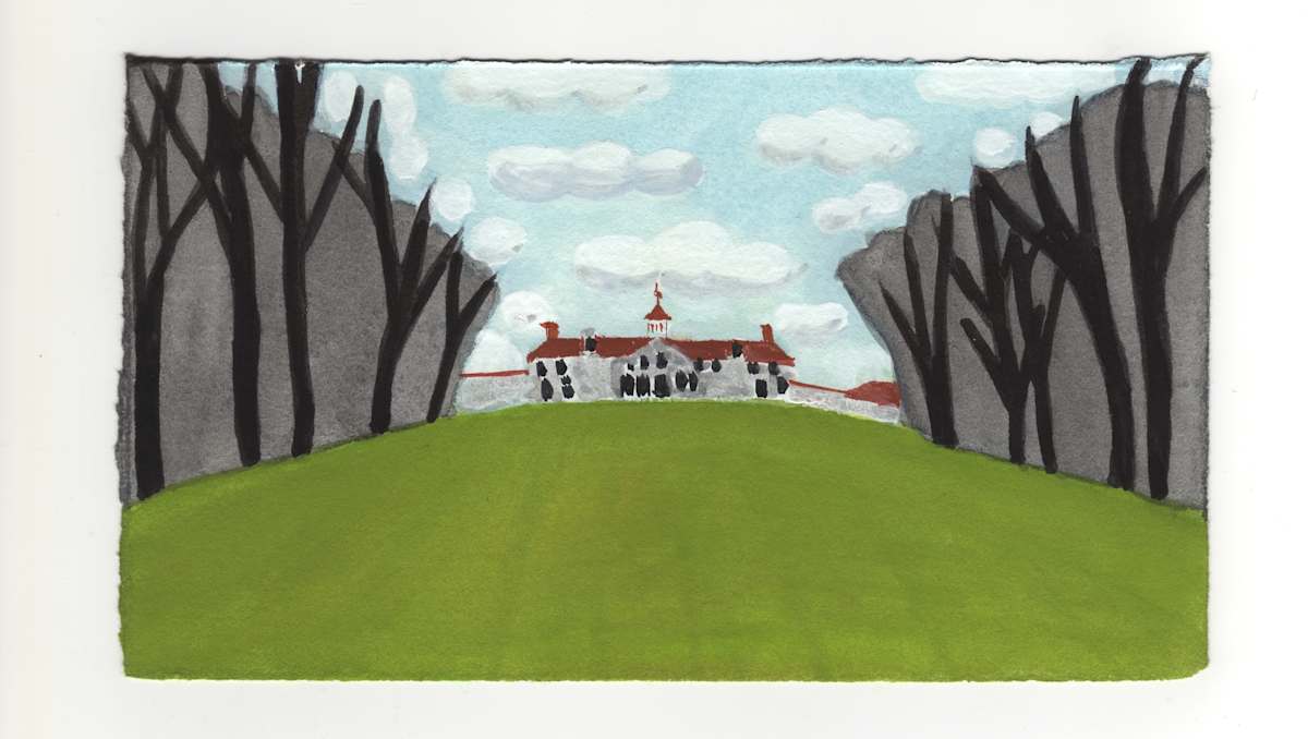 Some Clouds Over Mount Vernon. #1338 by Raya Bodnarchuk, Estate, Image 1.
