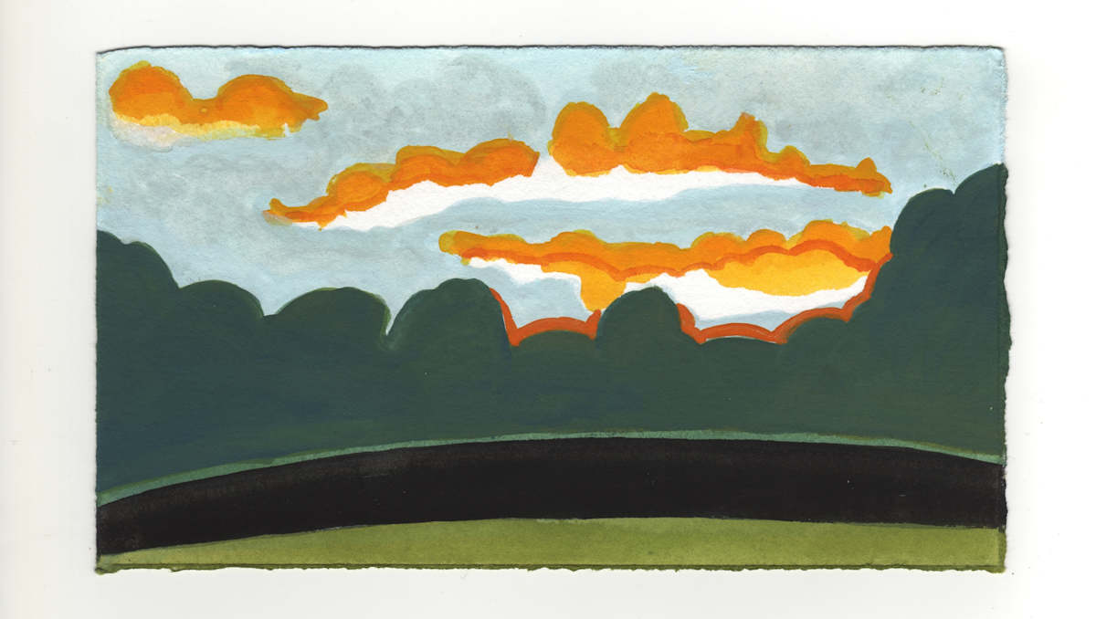 Sunset over the Parking Lot. #1341 by Raya Bodnarchuk, Estate, Image 1.