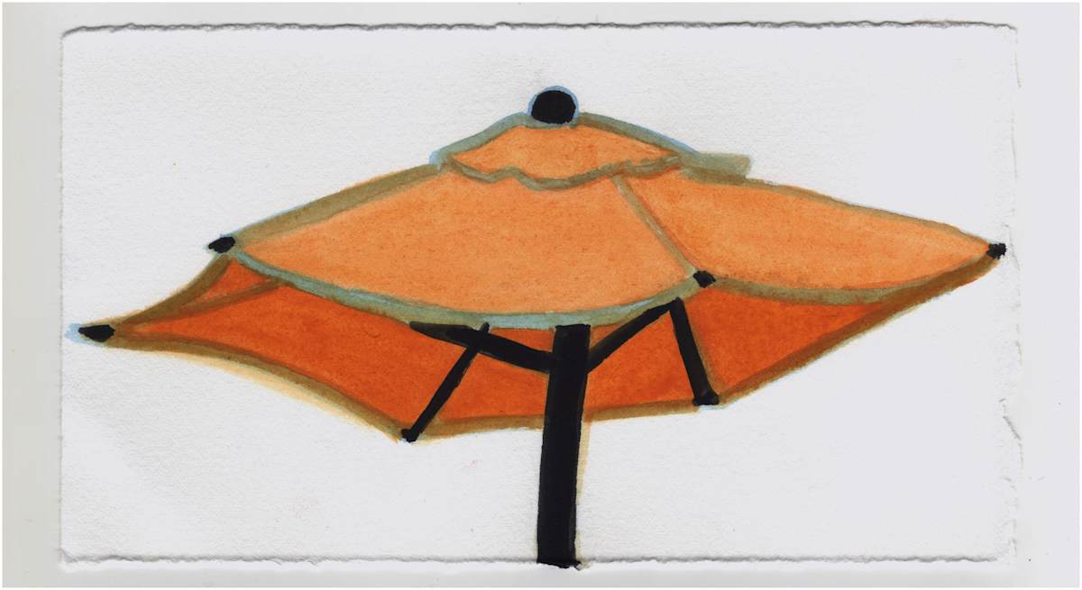 An Umbrella. #1363 by Raya Bodnarchuk, Estate, Image 1.