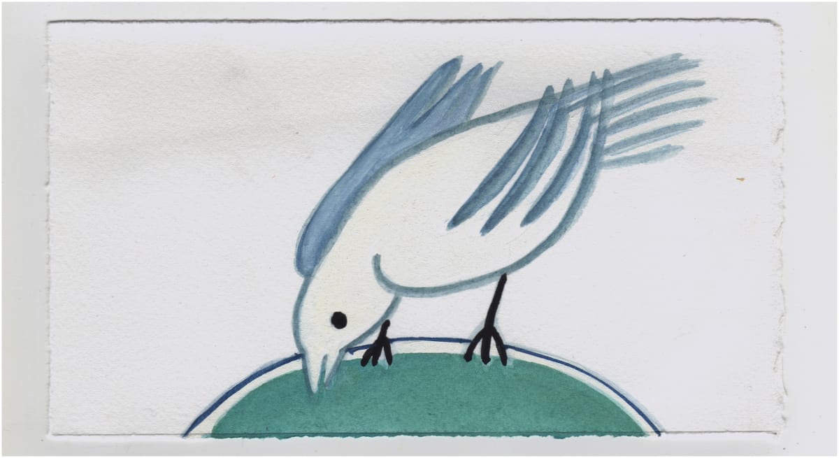 The Bird Bath. #1391 by Raya Bodnarchuk, Estate 