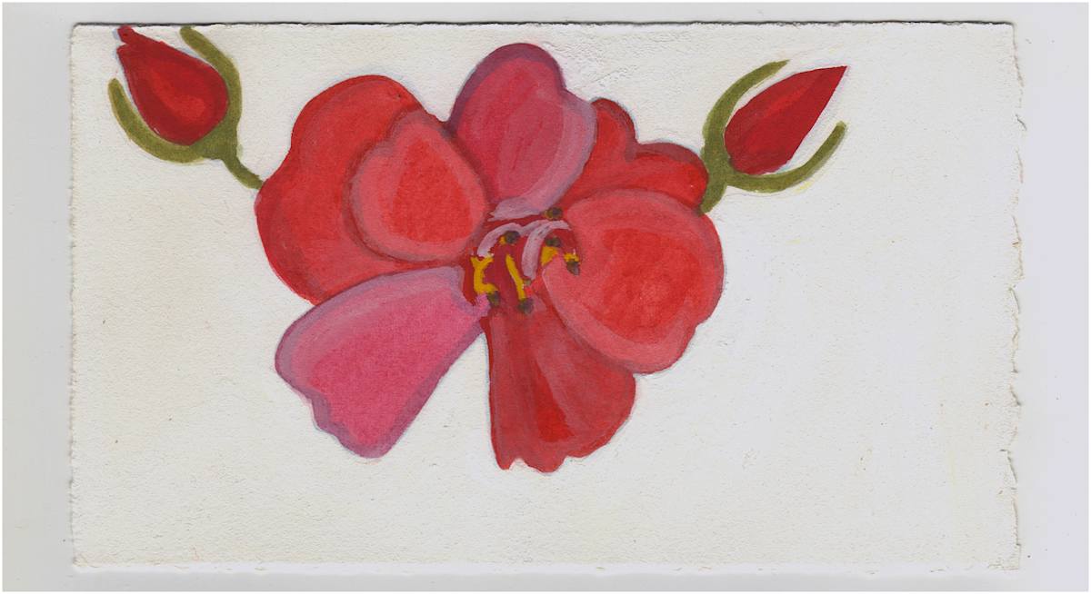 Roses are Still Blooming. #1397 by Raya Bodnarchuk, Estate, Image 1.