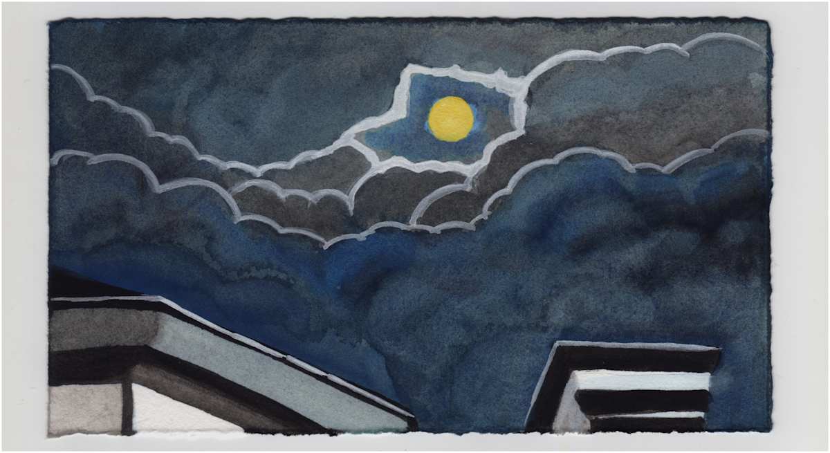 The Moon. A Night After Halloween. #1434 by Raya Bodnarchuk, Estate, Image 1.