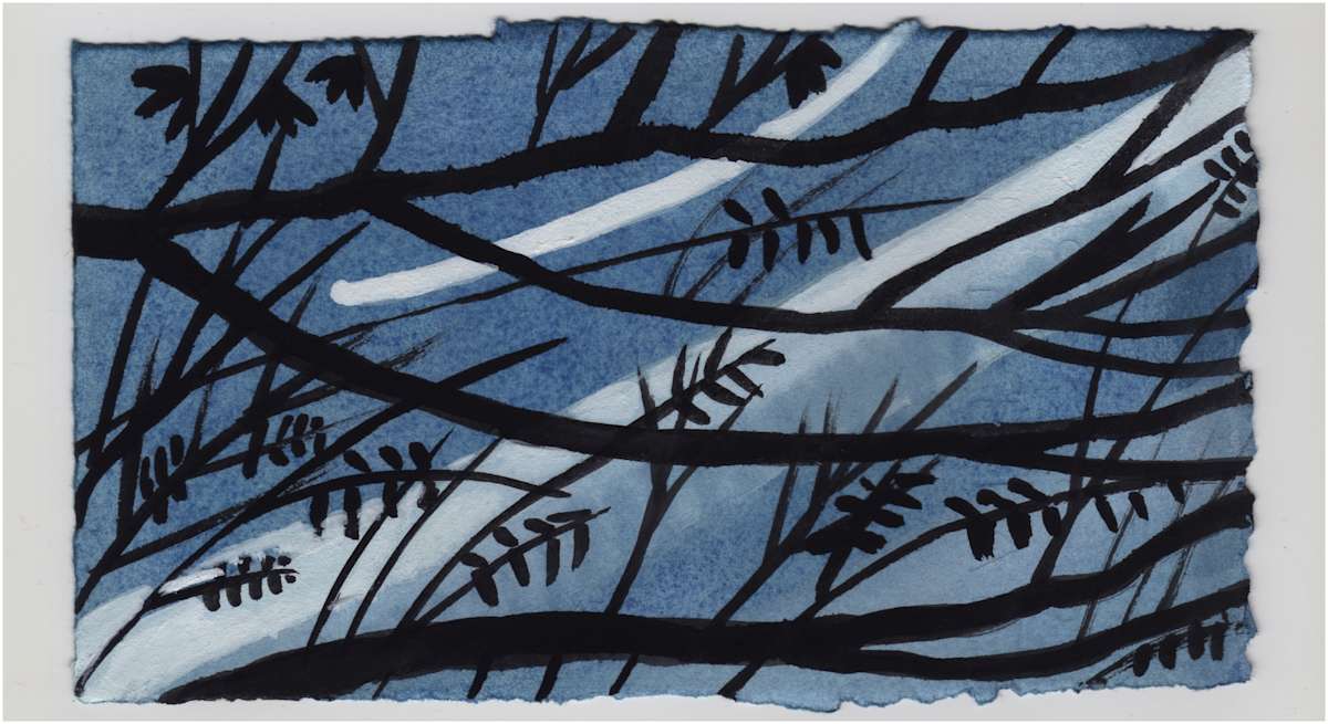 Through Some Branches and Vines. #1445 by Raya Bodnarchuk, Estate, Image 1.