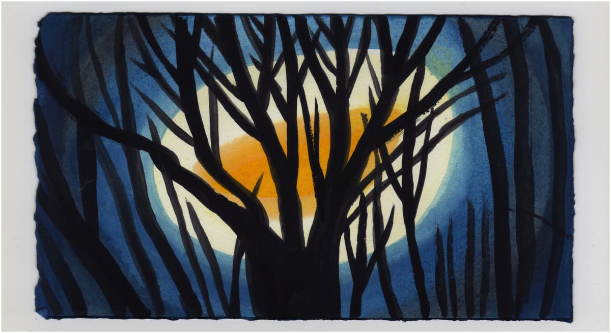 The Half Moon Setting. #1461 by Raya Bodnarchuk, Estate 