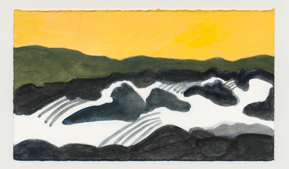 Great Falls. Sunset. #1463 by Raya Bodnarchuk 