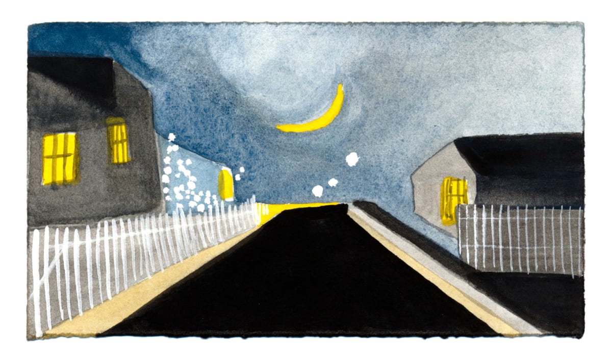 Solstice Night on Harvard. #1484 by Raya Bodnarchuk, Estate, Image 1.