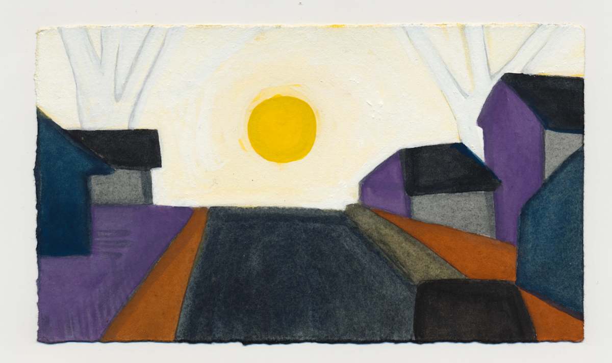 The Sunset from Harvard Avenue. #1491 by Raya Bodnarchuk, Estate, Image 1.