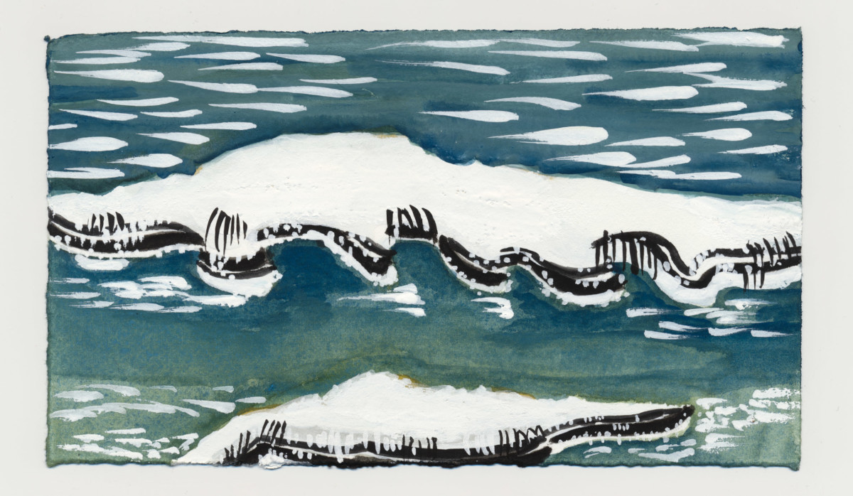 The Winter River. #1497 by Raya Bodnarchuk 