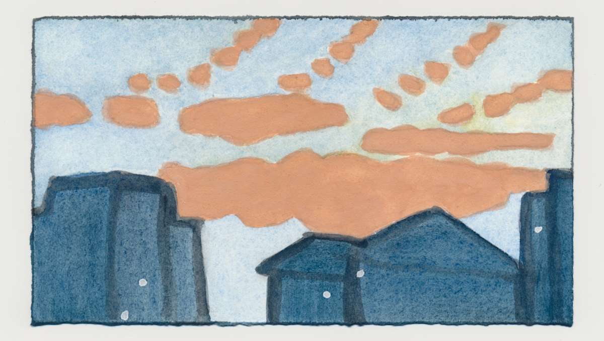 Pink Clouds at Sunrise. #1504 by Raya Bodnarchuk, Estate, Image 1.