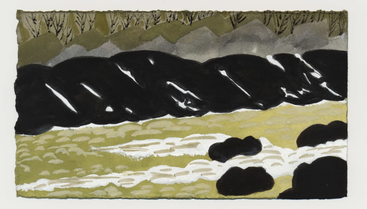 Some Snow Left in the Crags on the Virginia Side. #1516 by Raya Bodnarchuk, Estate, Image 1.