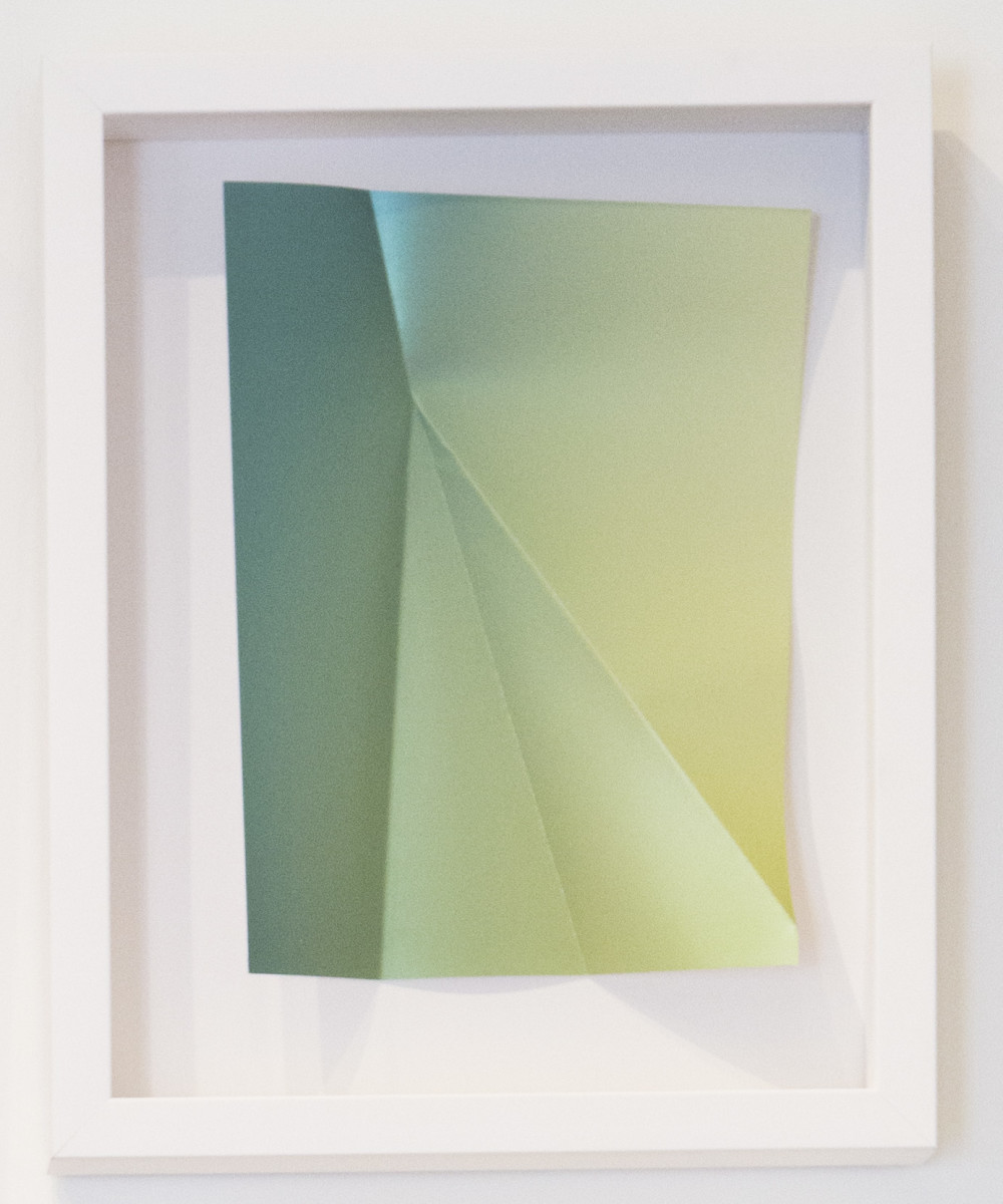 Metallic Green Lustre #1 w/2 Folds by Aaron Farley 