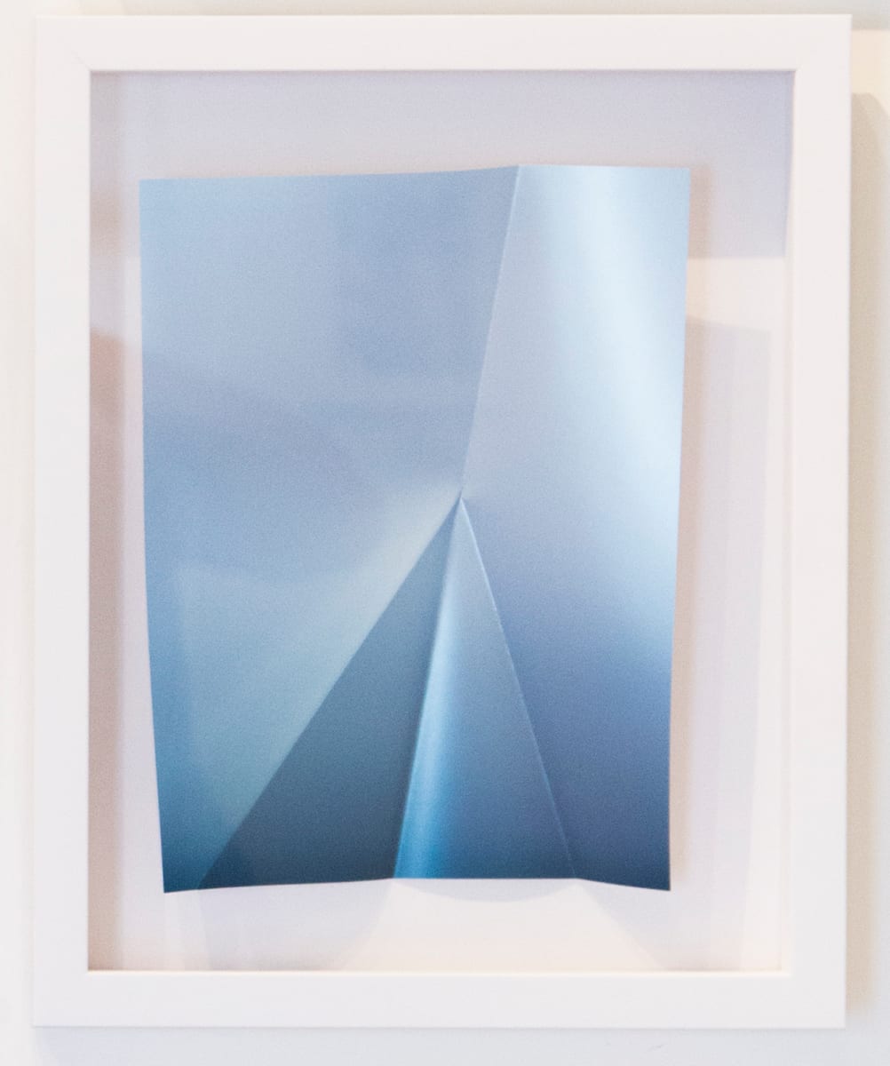 Metallic Blue Lustre #2 w/folds by Aaron Farley 