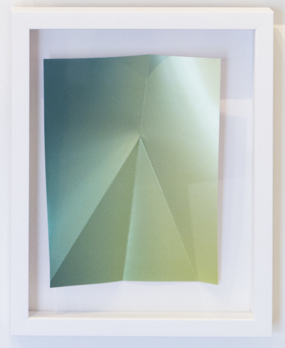 Metallic Green Gloss #1 w/2 folds by Aaron Farley 