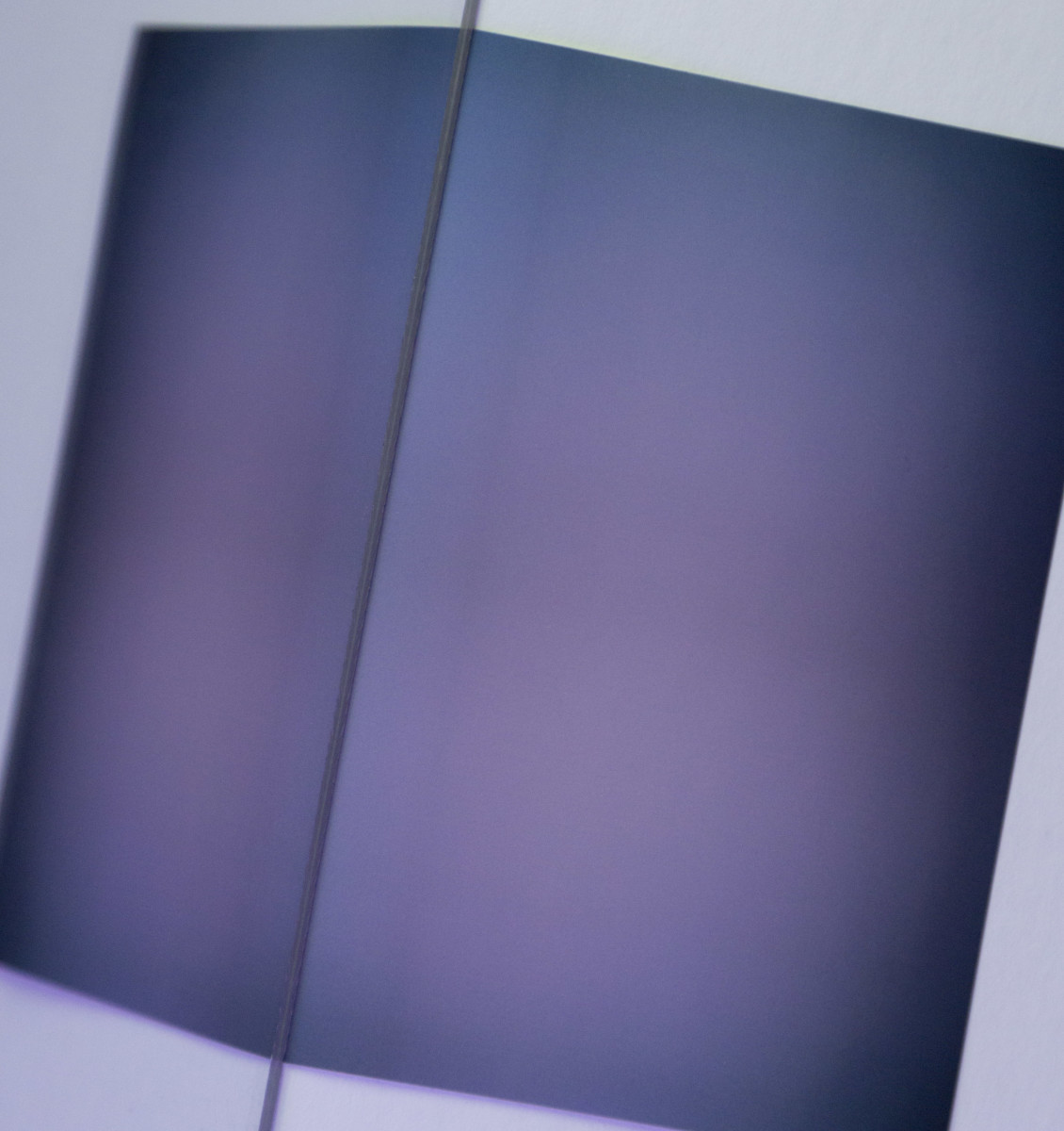 Purple Cube Leaning  by Aaron Farley, Image 1.