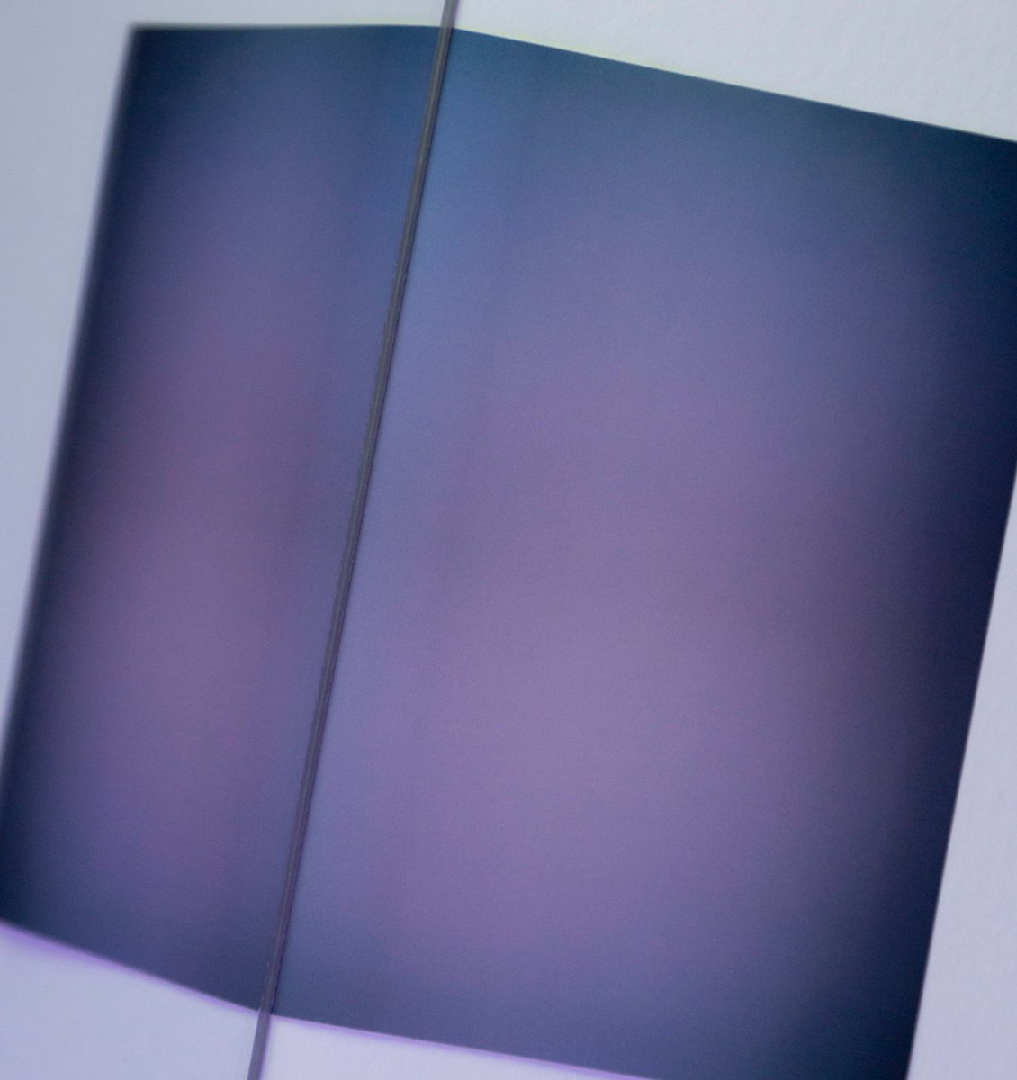 Purple Cube Leaning  by Aaron Farley, Image 1.