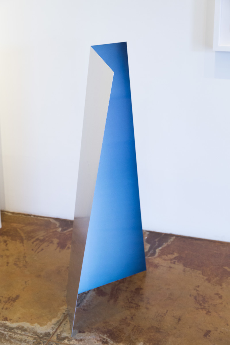 Blue on Aluminum folded  by Aaron Farley, Image 1.