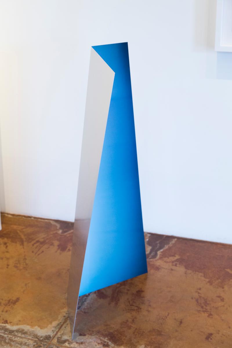 Blue on Aluminum folded  by Aaron Farley, Image 1.