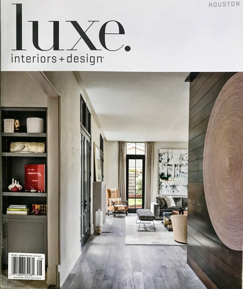 Gunnerson, Tate, "Bright Idea", Luxe Interiors + Design, July/August 2018 by Nicola Parente (Multidisciplinary Artist) 