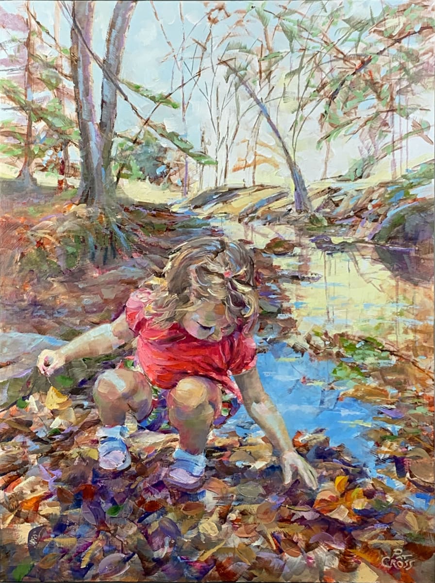 As a Child by Pat Cross  Image: As a Child 16x12 oil on wood panel.