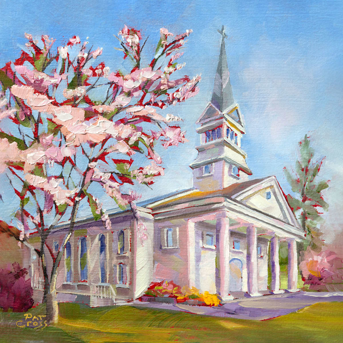 Greenbrier Chapel in Spring by Pat Cross, Image 1.