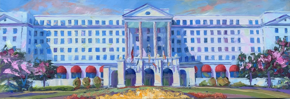 Greenbrier Hotel Panoramic by Pat Cross 