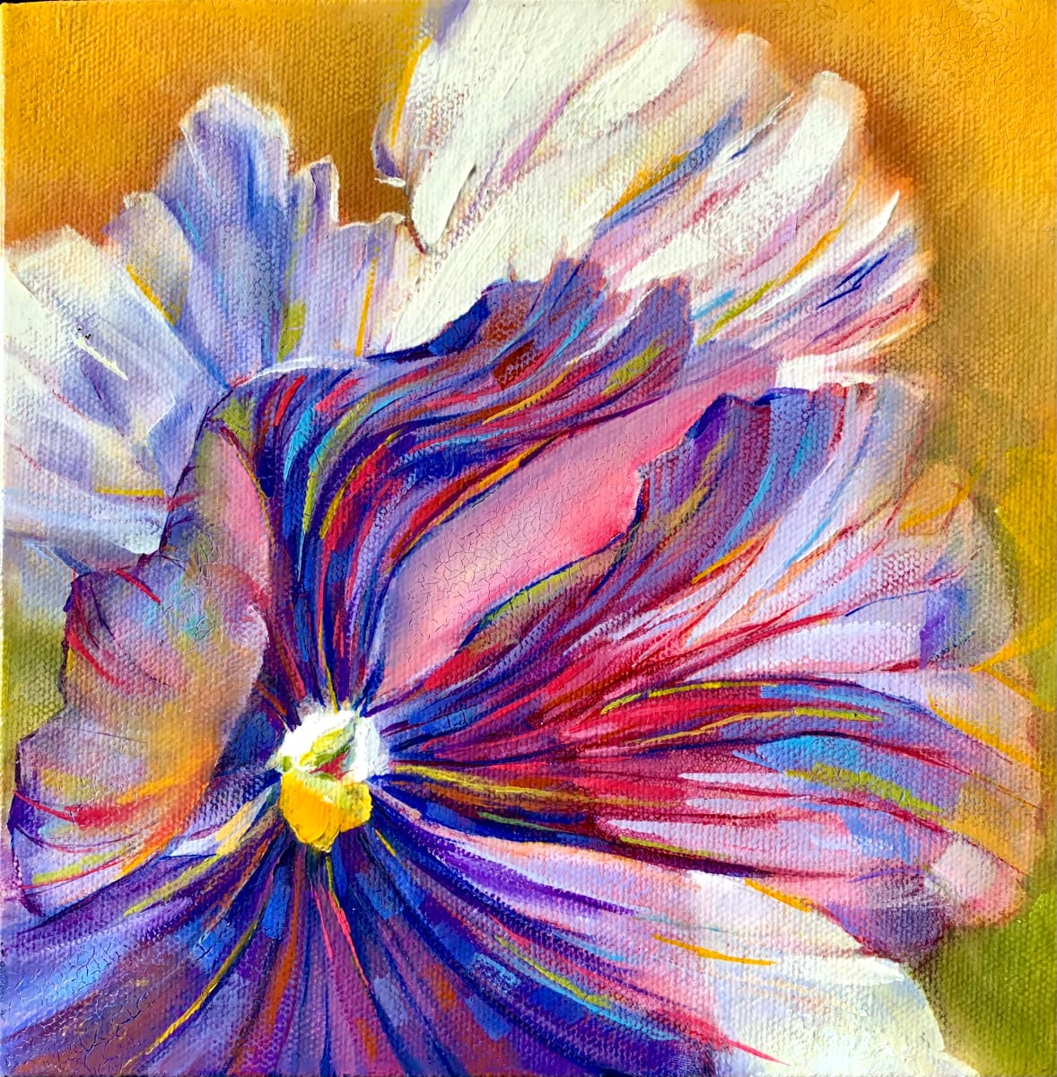 Prissy Pansy by Pat Cross  Image: new painting