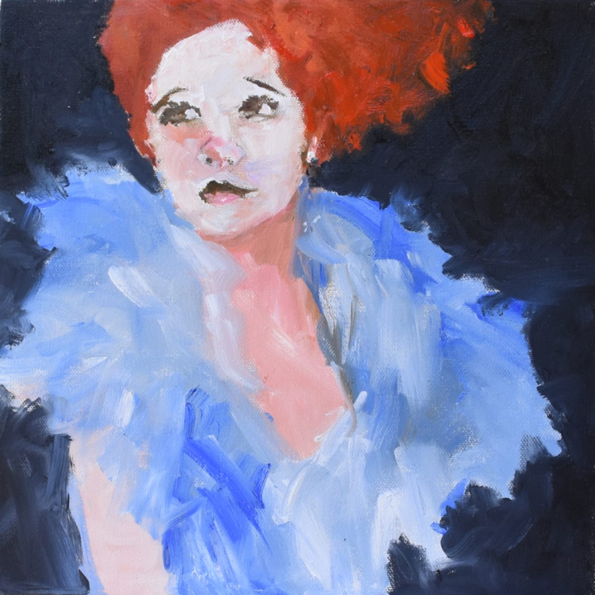 Blue Boa by Corinne Galla 