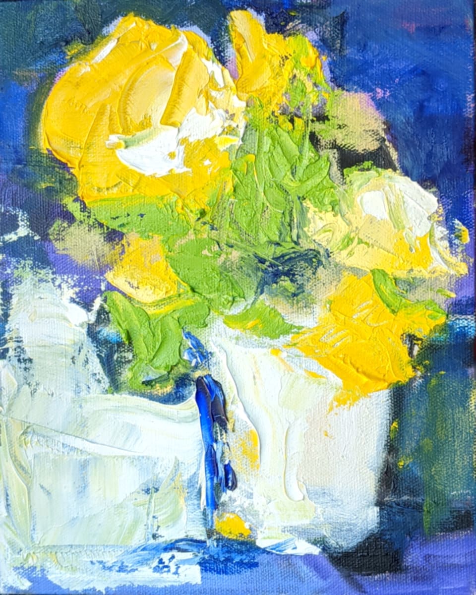 Blue Buttonup II by Corinne Galla 