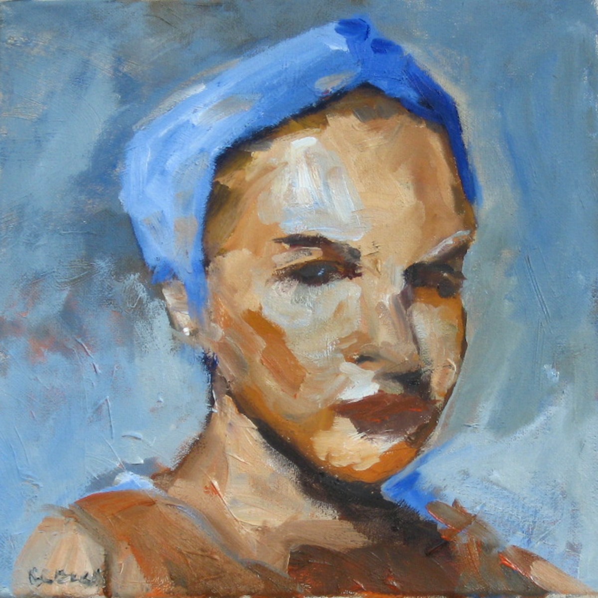 Blue Turban by Corinne Galla 