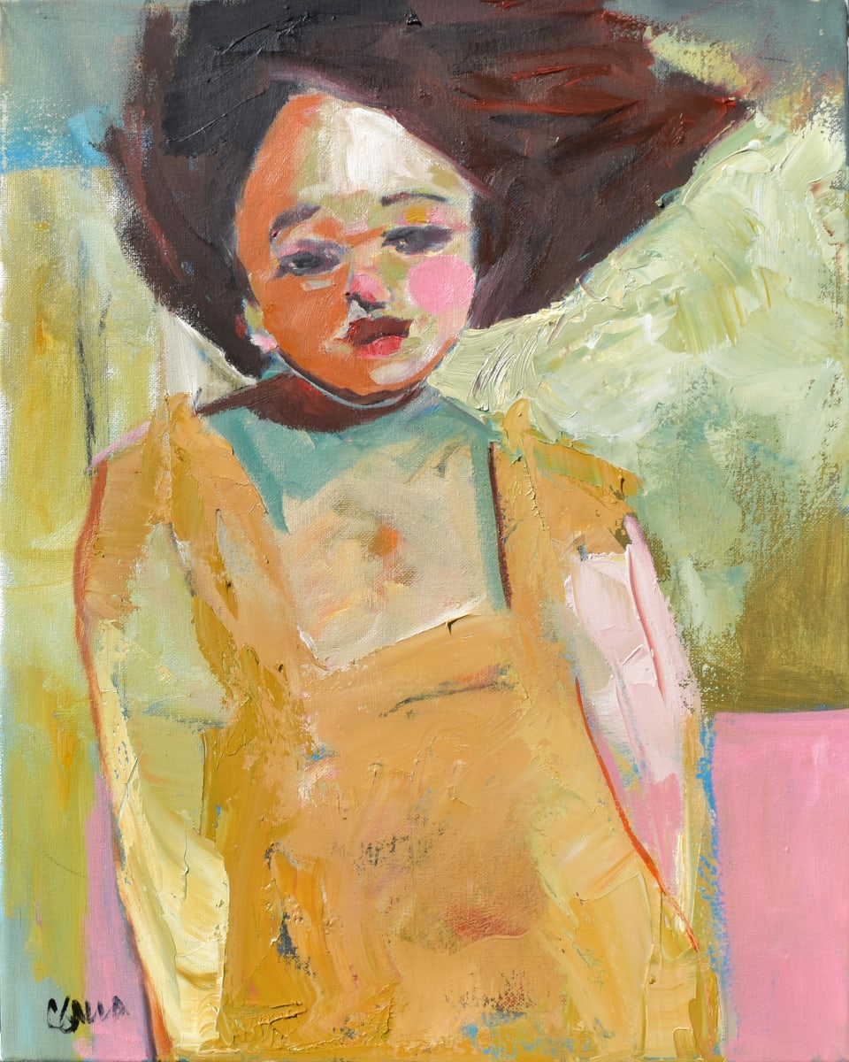 Caroline in Her Yellow Dress by Corinne Galla 