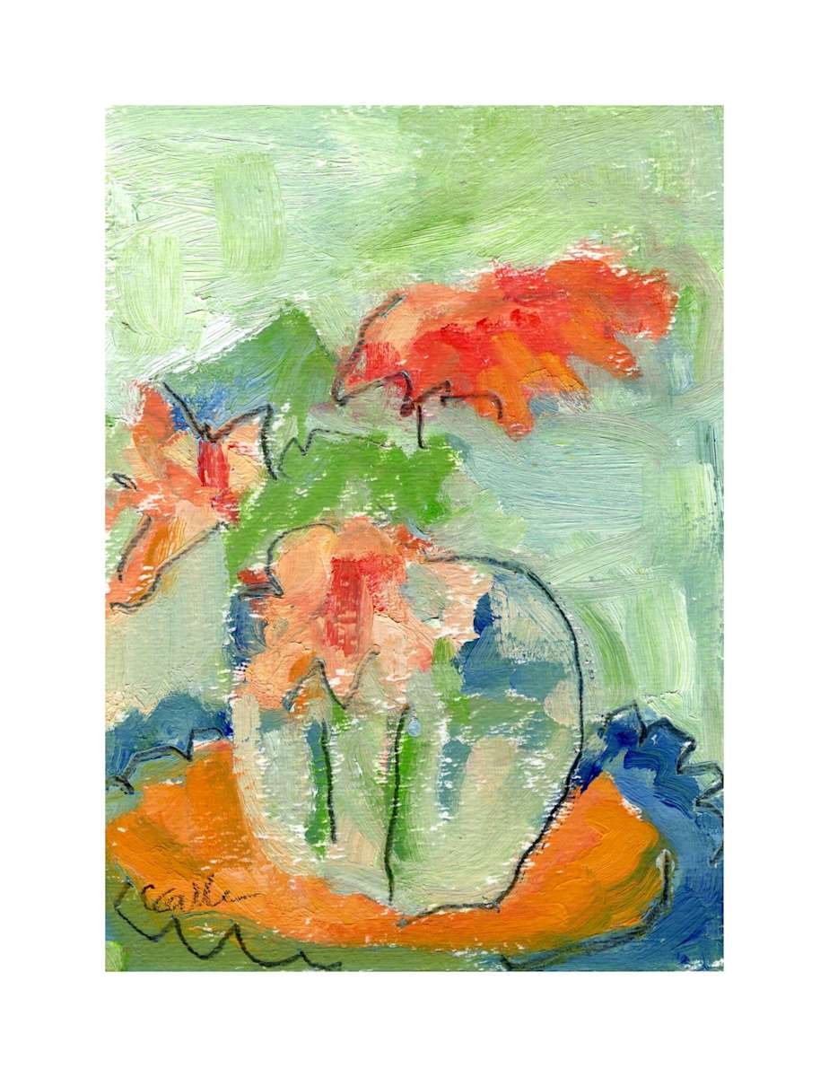 In a Frilly Tablecloth by Corinne Galla 