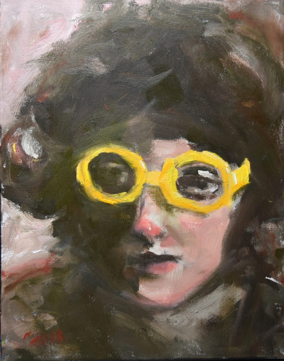 Marnie's Glasses (framed) by Corinne Galla 