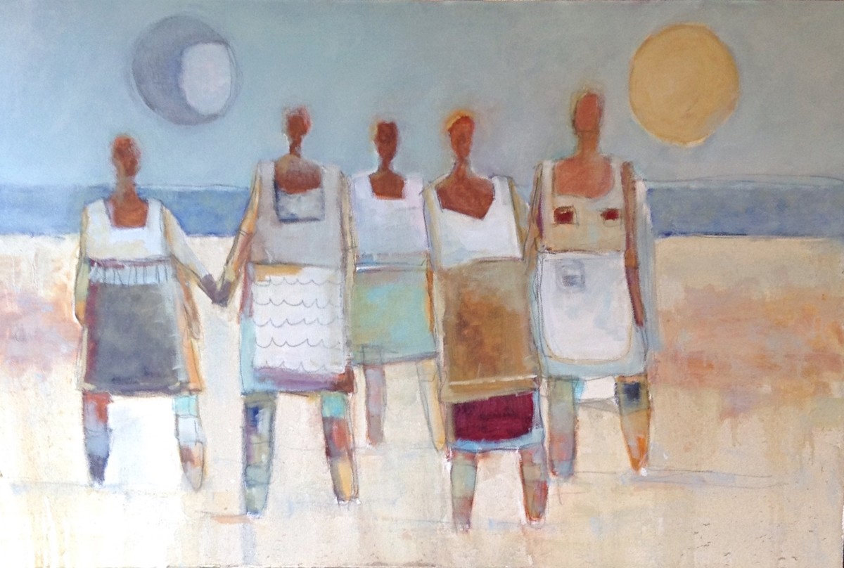Oyster Gatherers by Corinne Galla 