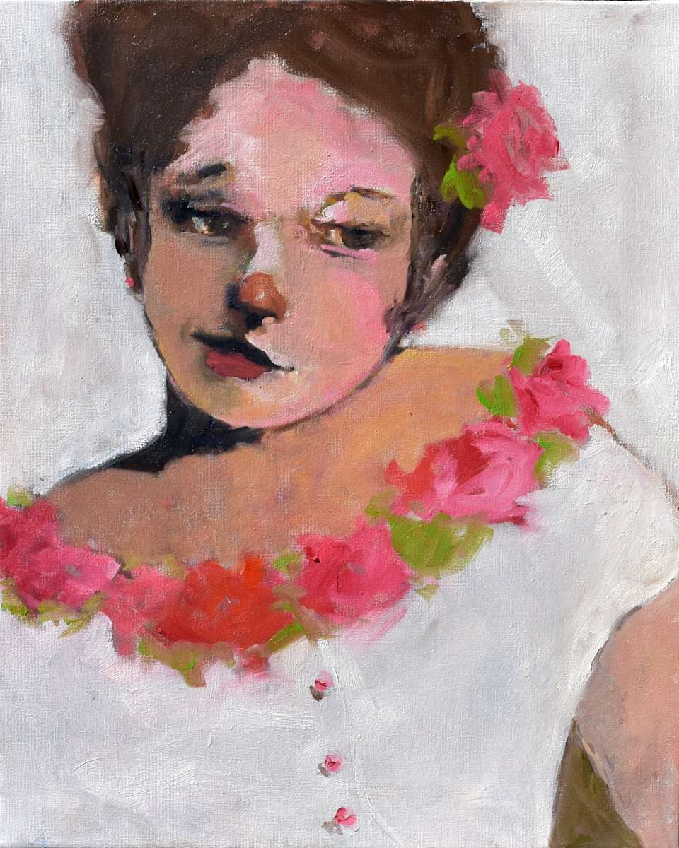 Pink Roses by Corinne Galla 