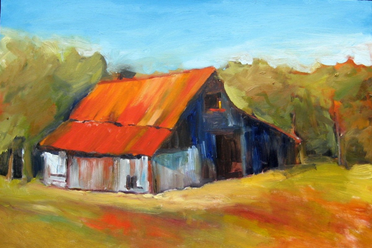Red Roof Barn by Corinne Galla 