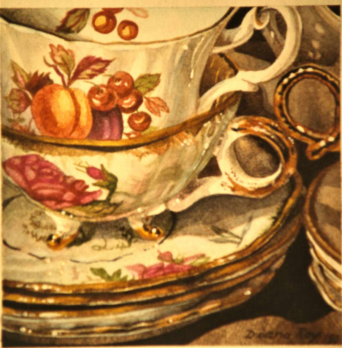 "Old China" by Diana Roy 1940-2019, Image 1.