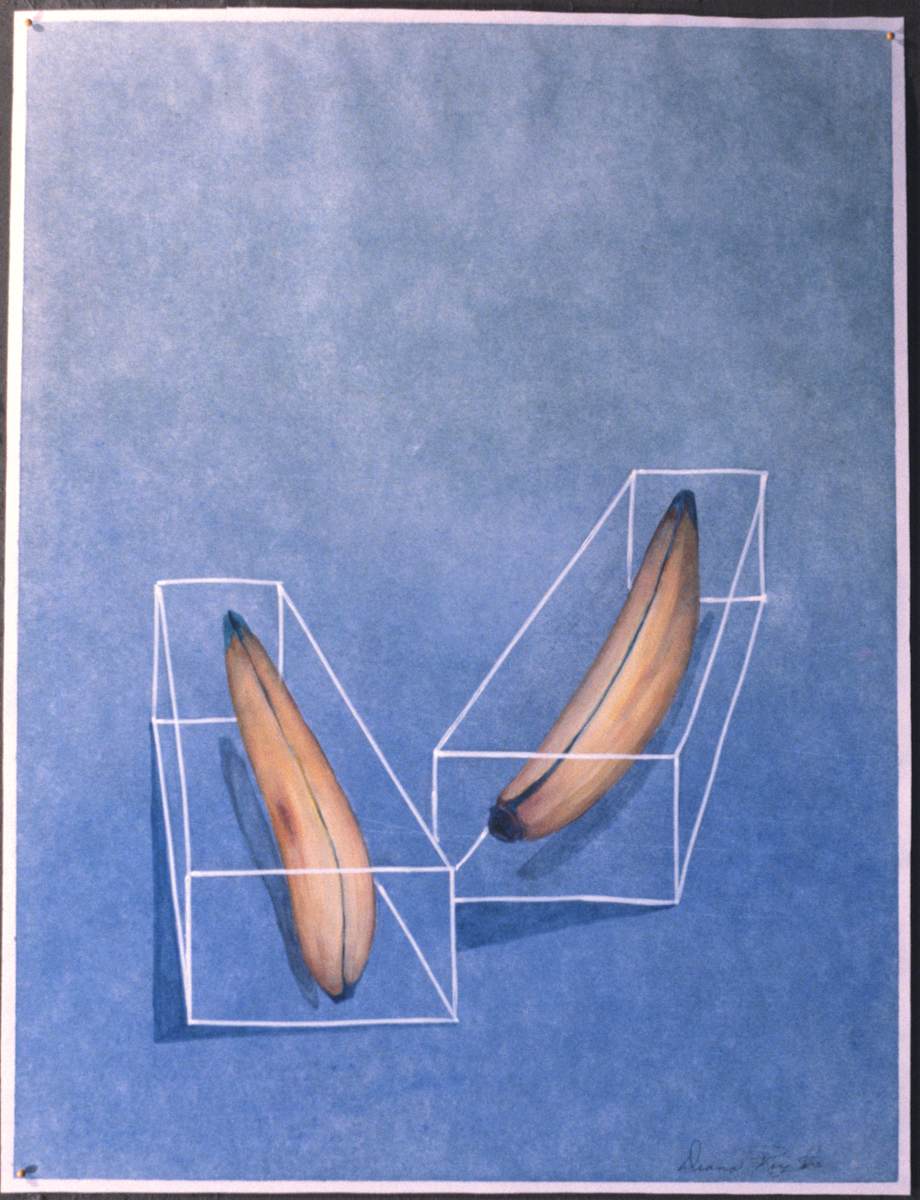 "2 Bananas" by Diana Roy 1940-2019, Image 1.