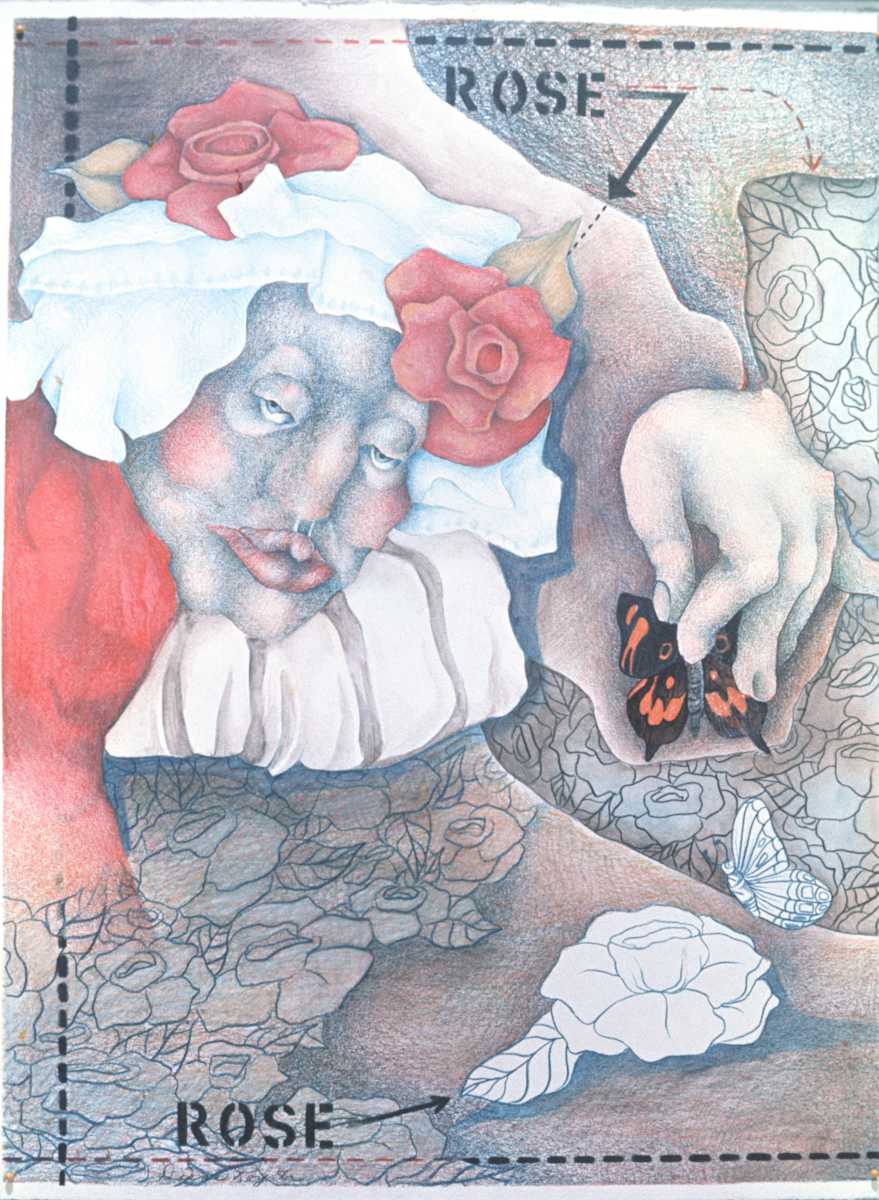 "Rose" by Diana Roy 1940-2019, Image 1.