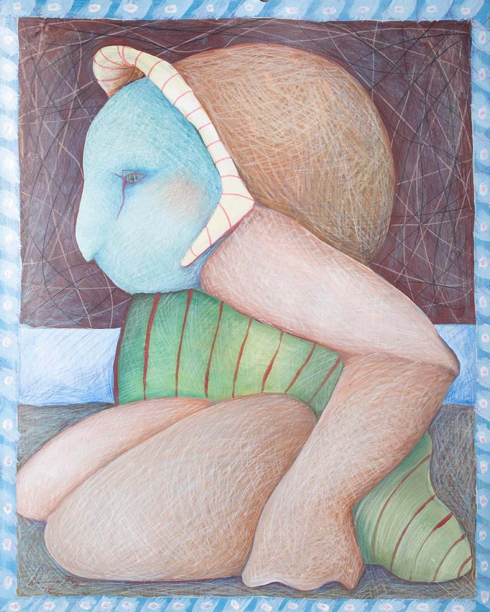 "Night Poser" by Diana Roy 1940-2019, Image 1.
